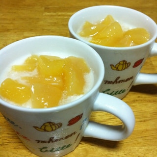 桃の梅シロップ煮
